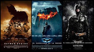 Trilogía Trilogía de Películas Christopher Nolan: Batmán Inicia, Batmán: El Caballero de la Noche, Batmán: El caballero de la noche asciende.